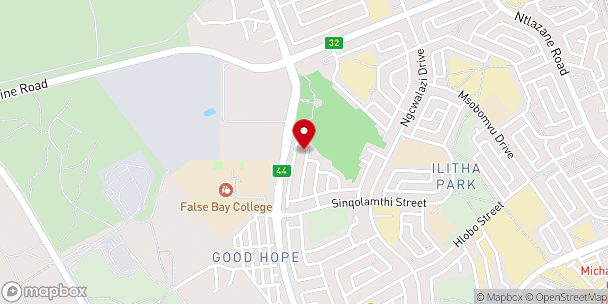 Map showing location of Pentecostal Protestant church