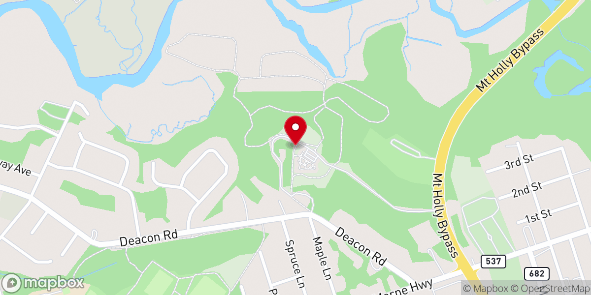 Map showing location of Long Bridge Park