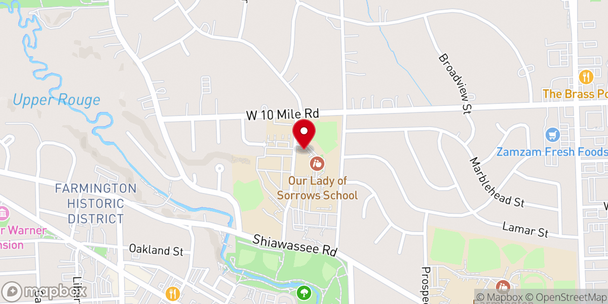 Map showing location of Our Lady-Sorrows Religious Edu