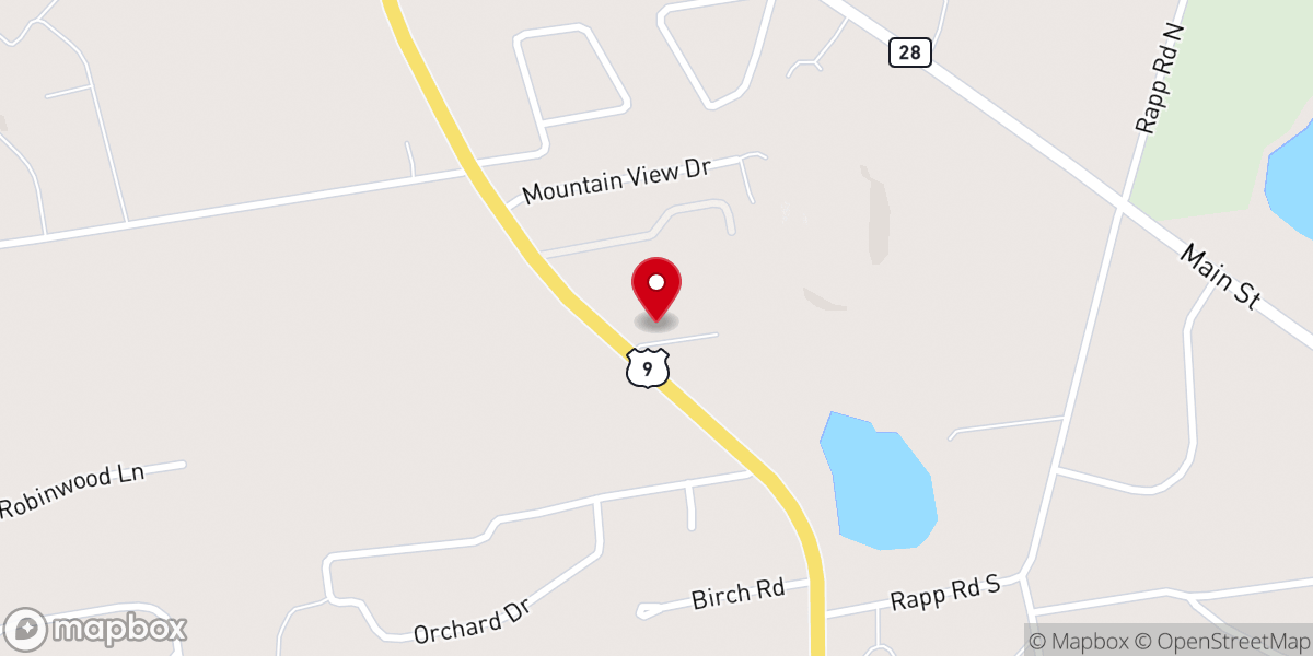 Map showing location of SDA Church at Kinderhook