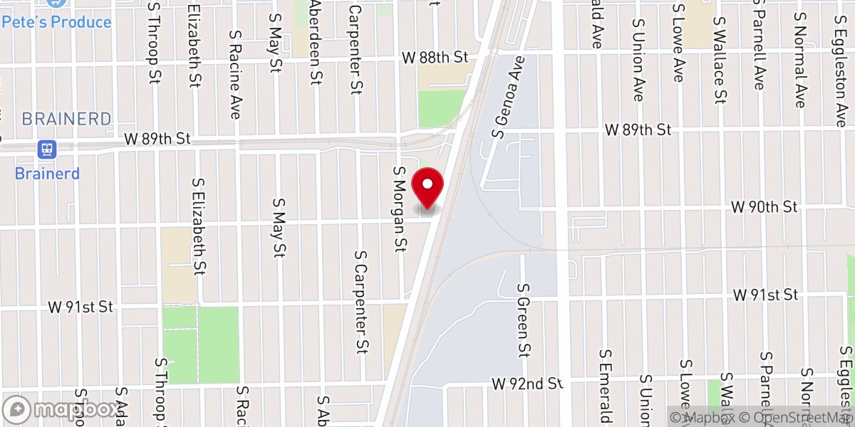 Map showing location of Promised Land Missionary Baptist Church
