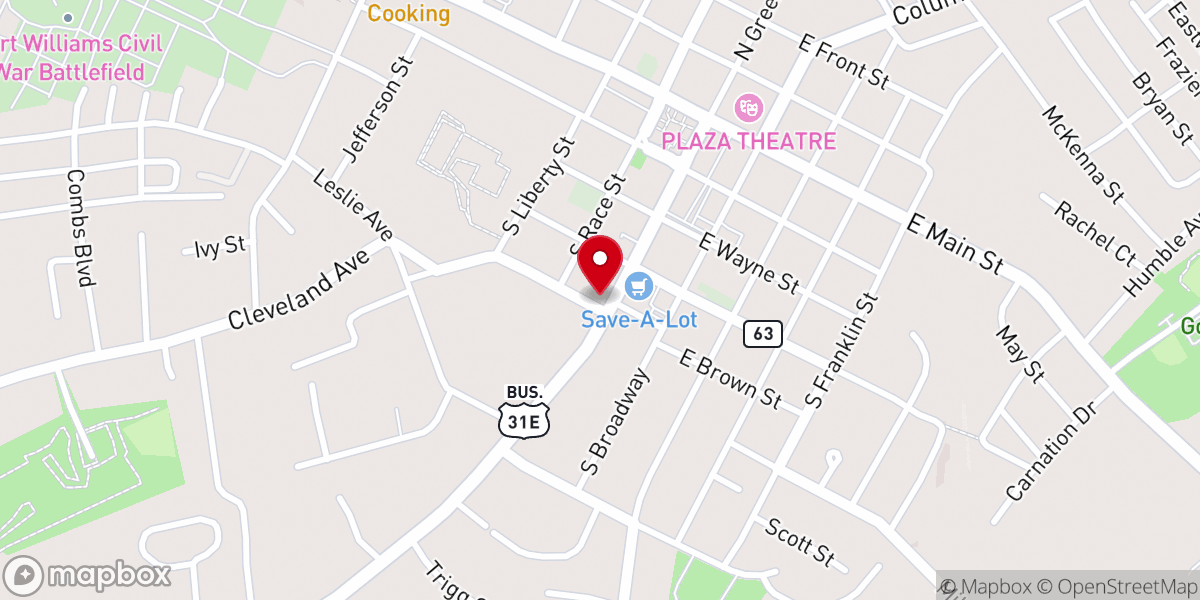 Map showing location of Saint Helen Catholic Church