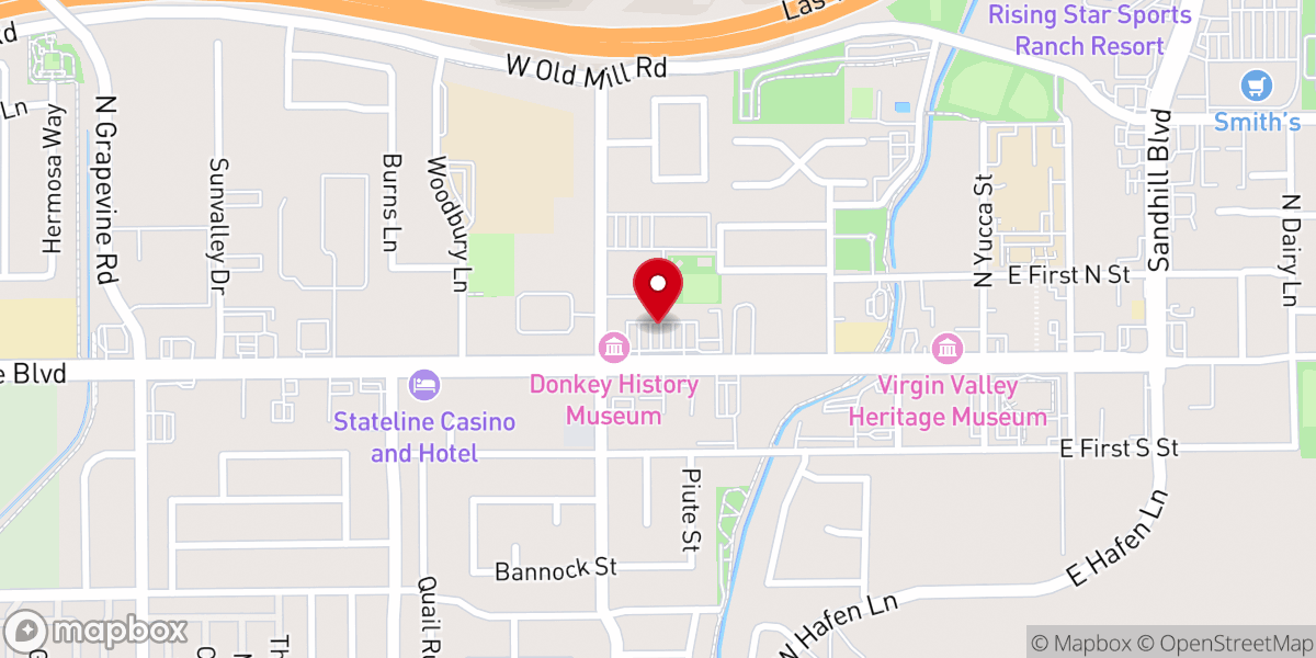 Map showing location of Southwest Recovery Mission Ministries