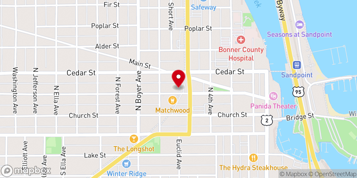 Map showing location of Foster's Crossing Antiques