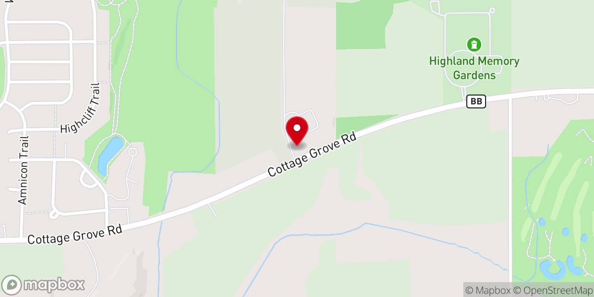 Map showing location of New Life Church