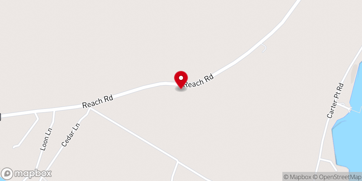 Map showing location of Eggemoggin Baptist Church