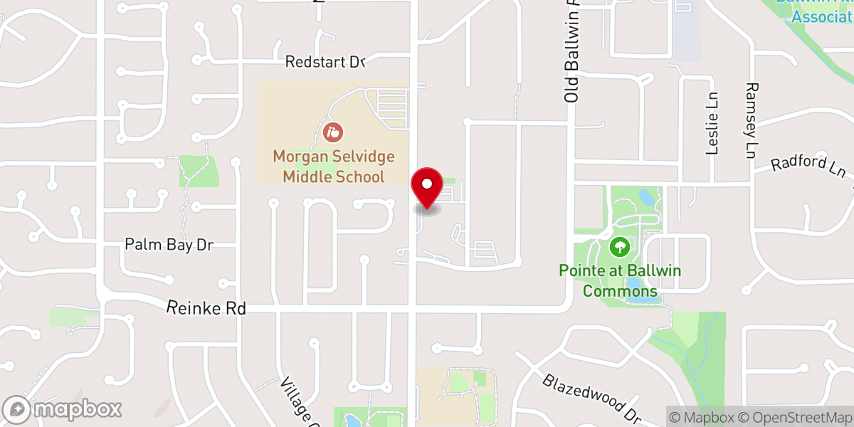 Map showing location of Holy Infant School