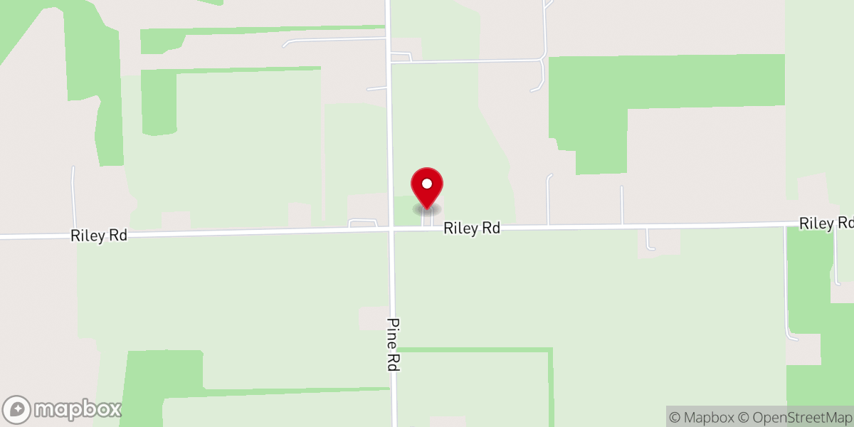 Map showing location of St John's Lutheran Church