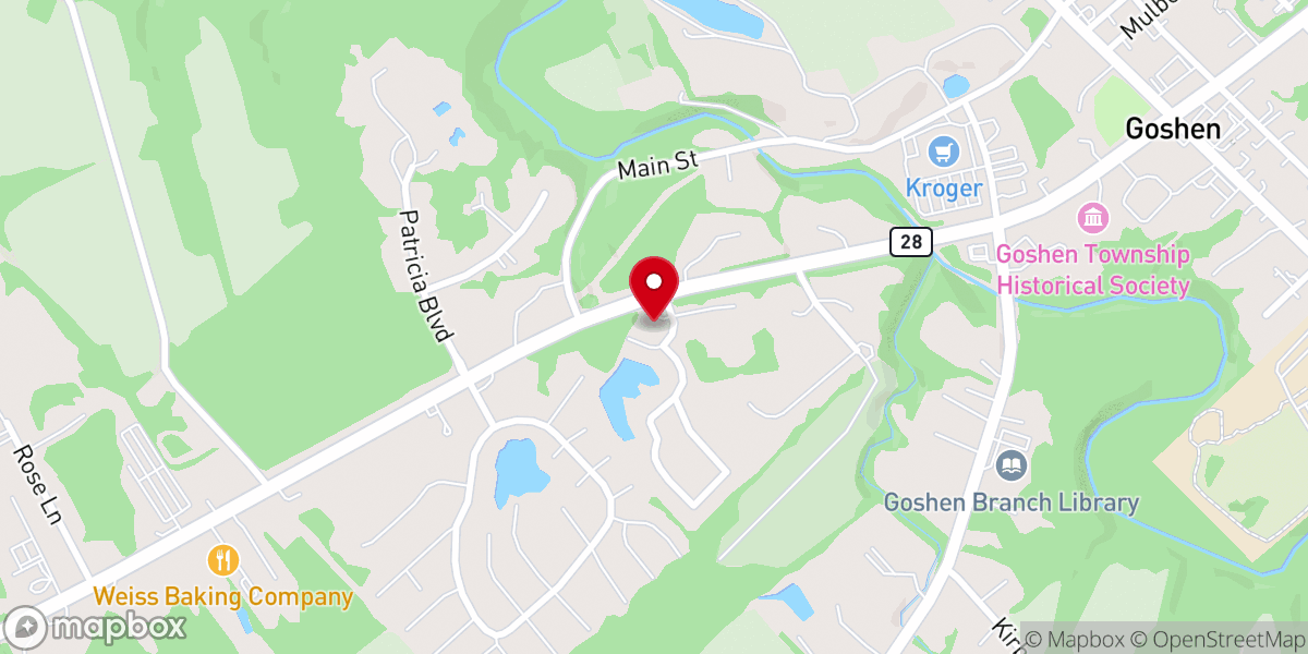 Map showing location of MeadowView Townhomes