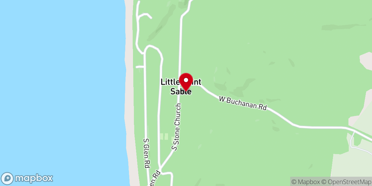 Map showing location of Stone Church