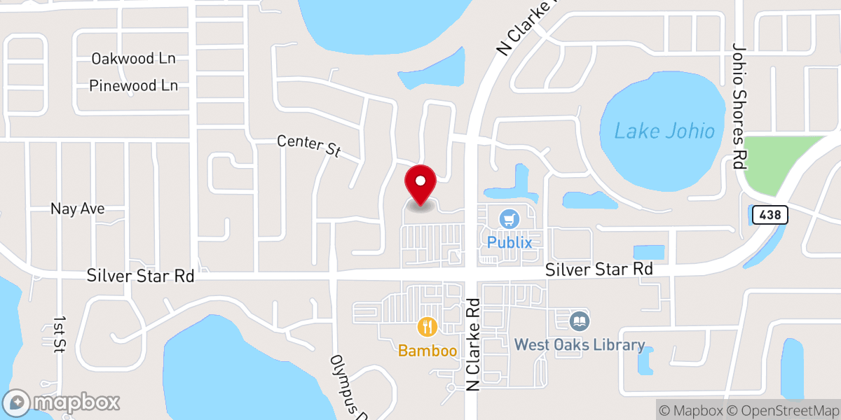 Map showing location of Crunch Fitness - Ocoee