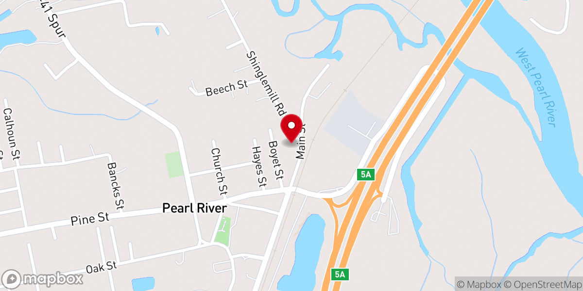 Map showing location of Living Waters Jesus Name Church