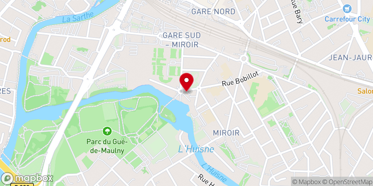 Map showing location of Presbytère de Saint-Bertrand