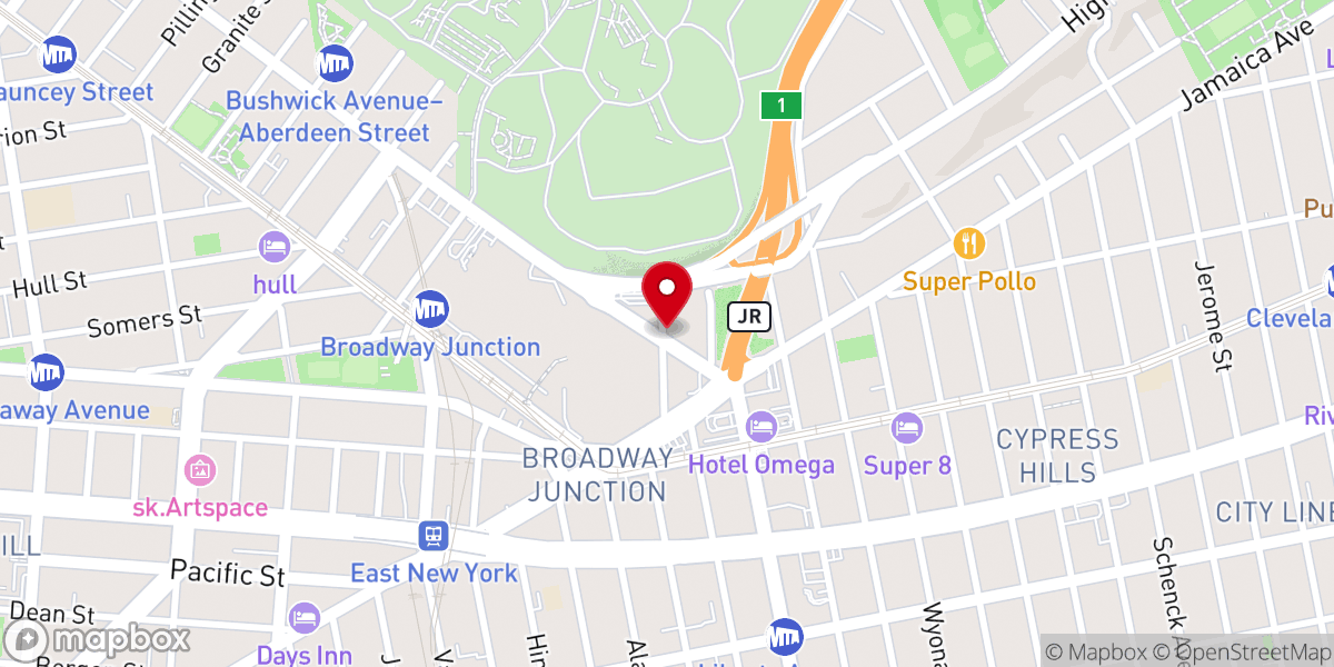 Map showing location of New Covenant Church of Christ