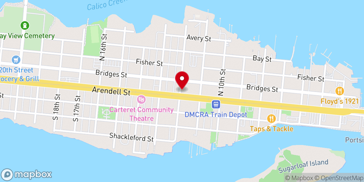 Map showing location of Franklin Memorial Methodist Church