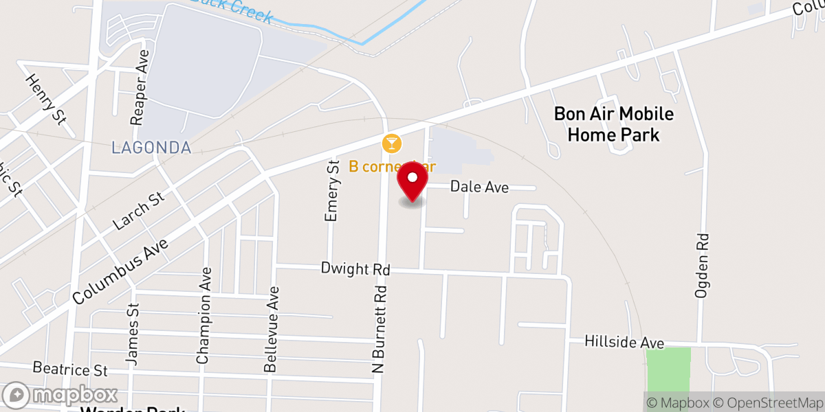 Map showing location of Pentecostal Church of God