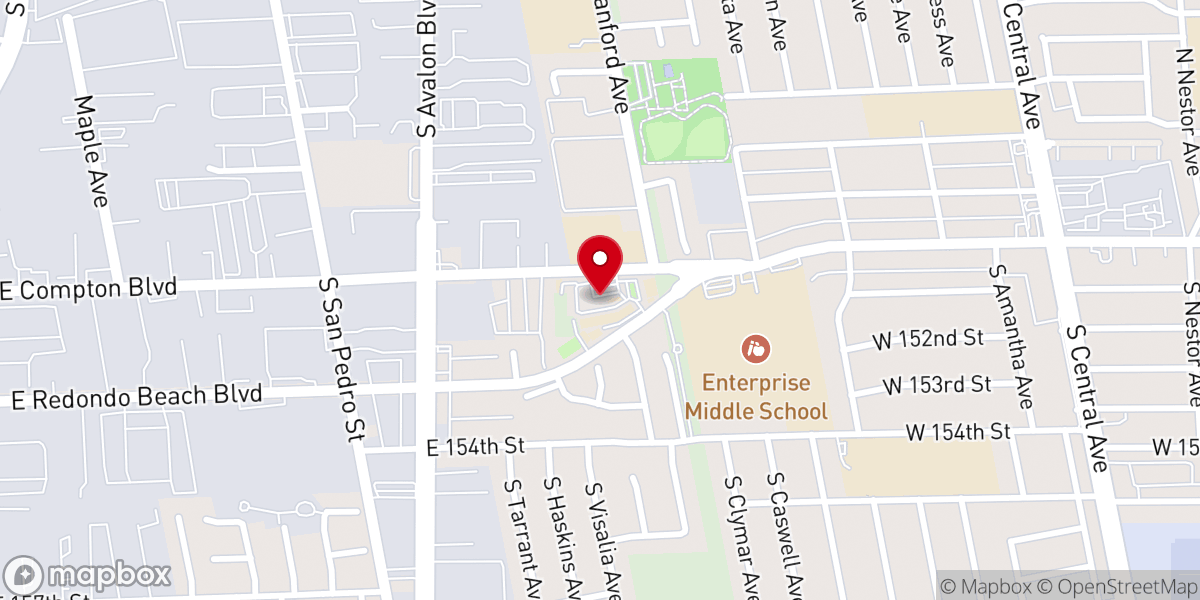 Map showing location of St Albert the Great Catholic Church