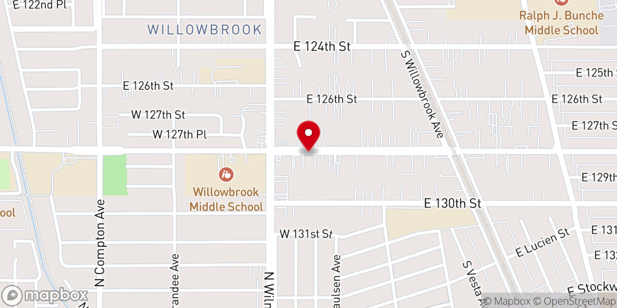 Map showing location of Holy Revival Missionary Baptist Church