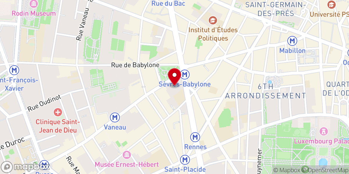 Map showing location of Église Saint-Ignace