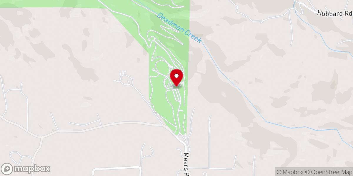 Map showing location of Hidden Falls Regional Park