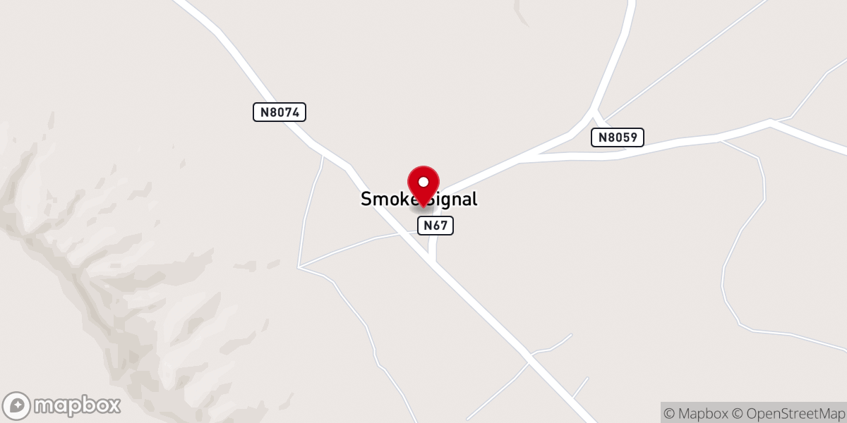 Map showing location of Smoke Signal Nazarene Church