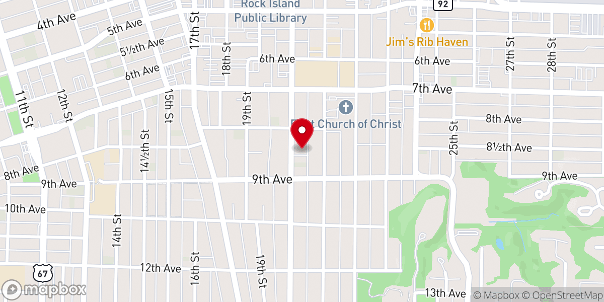 Map showing location of Ebenezer International Community Church