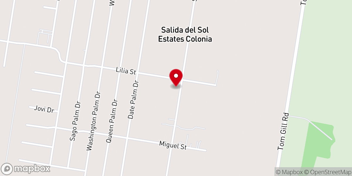 Map showing location of Iglesia Bautista Fundamental Salida del Sol
