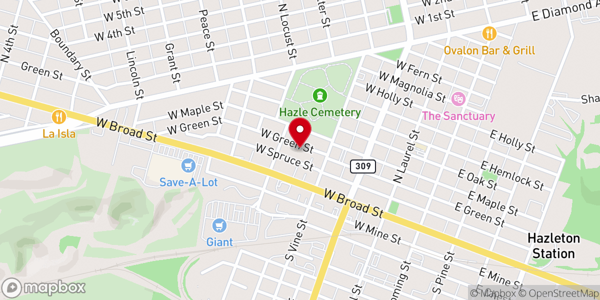 Map showing location of Pfeffer P S