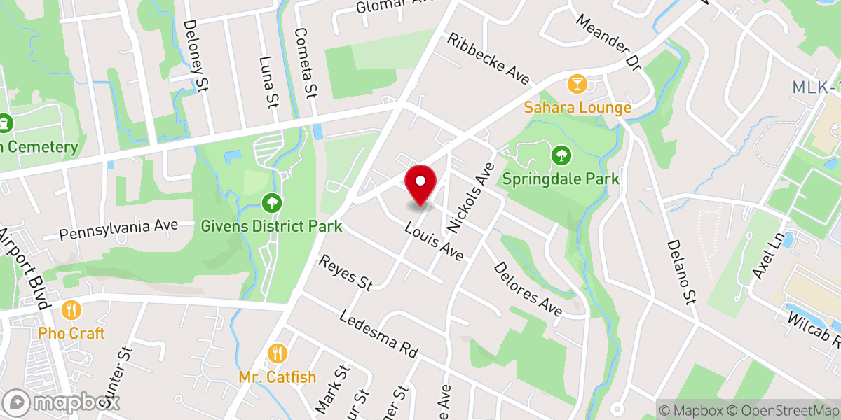 Map showing location of Vision of Hope AME Church