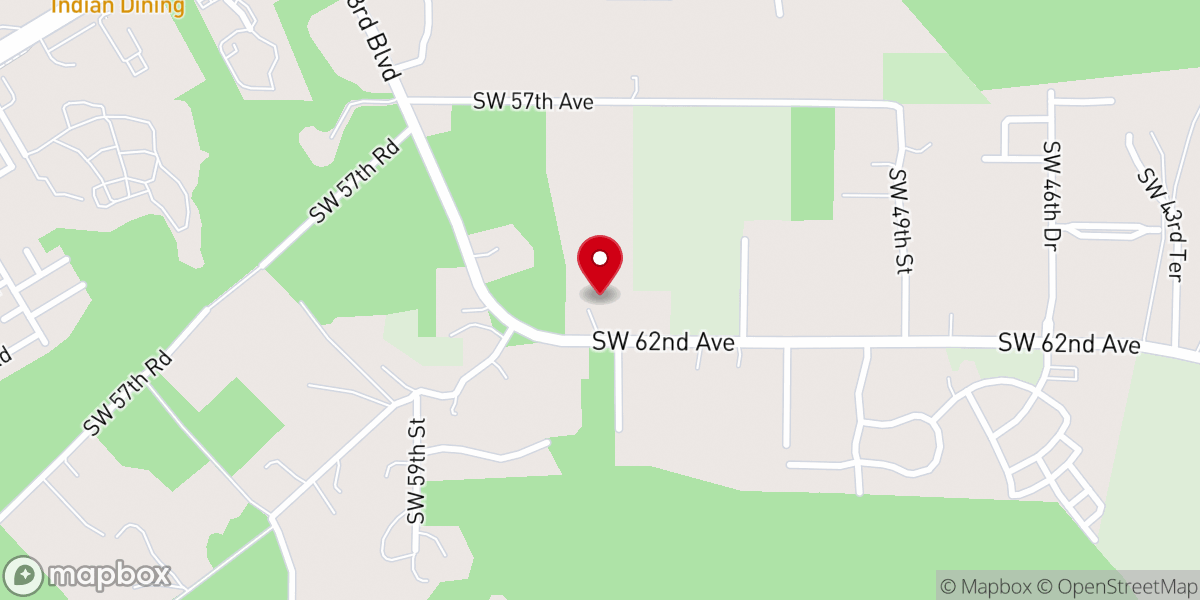 Map showing location of Calvary Chapel Gainesville