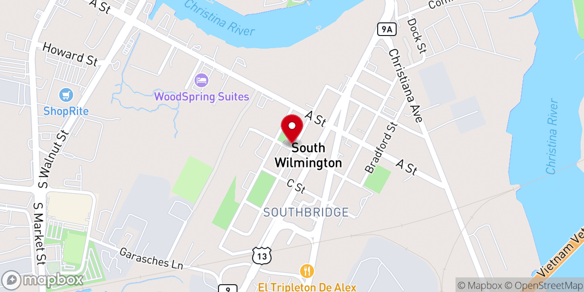 Map showing location of Mt Joy United Methodist Church