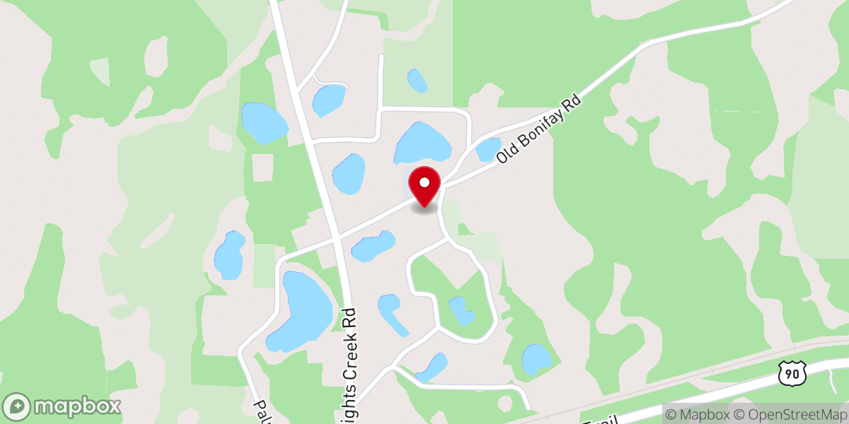 Map showing location of Caryville Baptist
