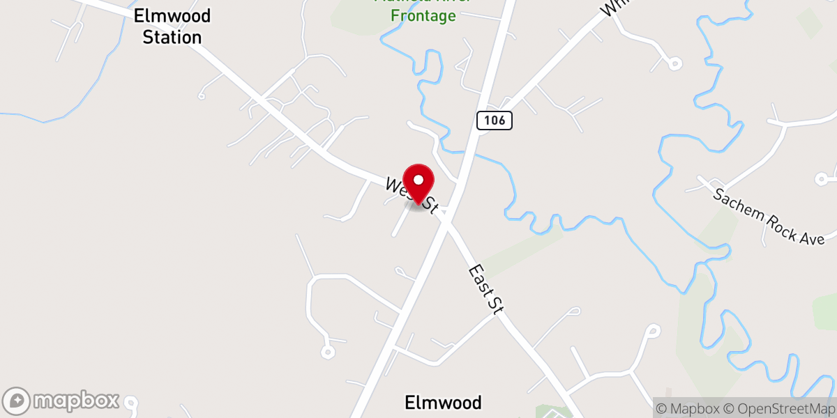 Map showing location of Elmwood New Church