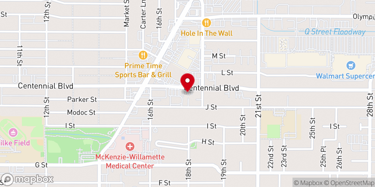 Map showing location of Living Waters Church