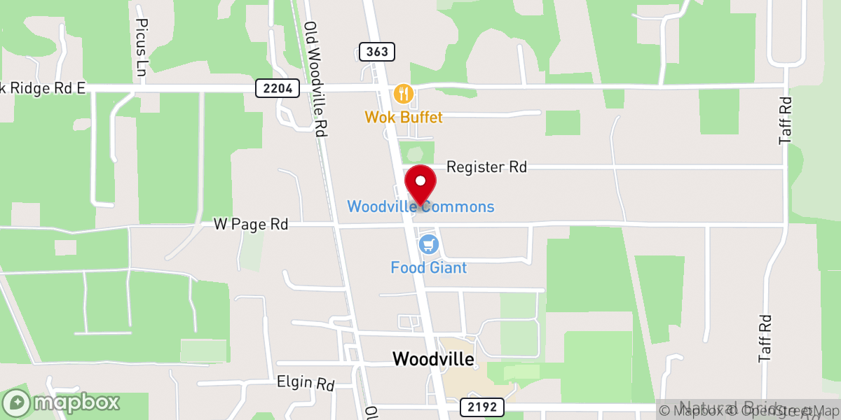 Map showing location of New Beginnings Baptist Church