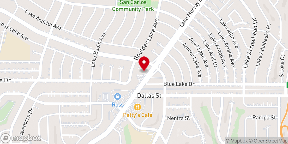 Map showing location of St. Andrew's Lutheran Church ELCA