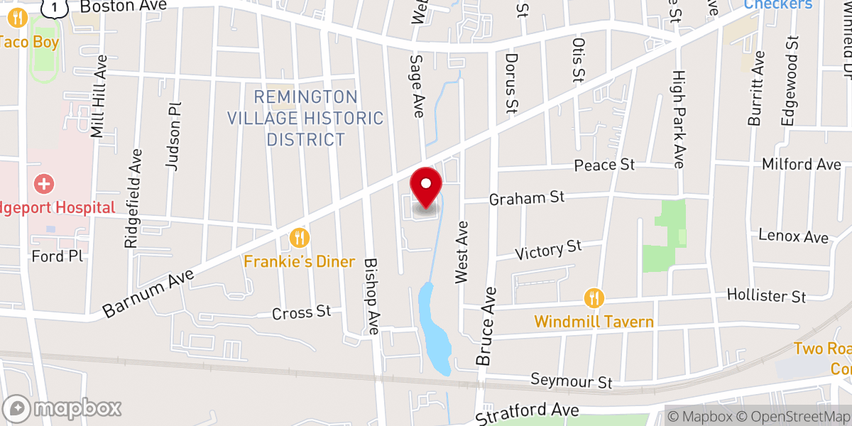 Map showing location of Calvary New Testament Church of God