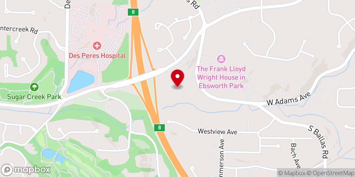 Map showing location of Miracle Revival Center