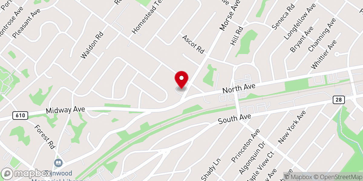 Map showing location of Woodside Chapel