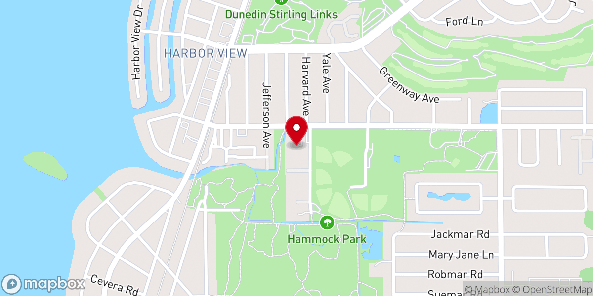 Map showing location of St. Andrews Presbyterian Church Dunedin
