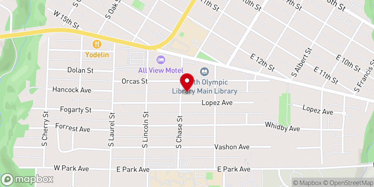 Map showing location of Redeemer Lutheran Church