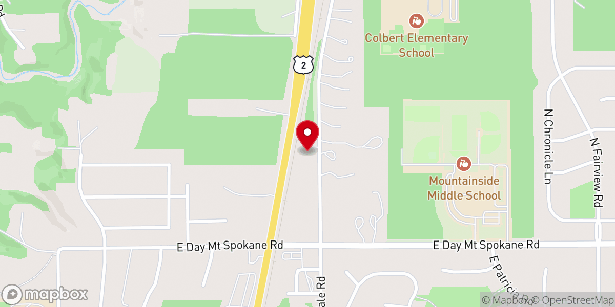 Map showing location of Colbert Church of Christ