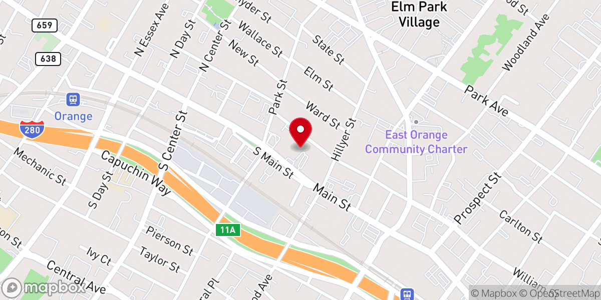 Map showing location of Church of the Epiphany and Christ Church