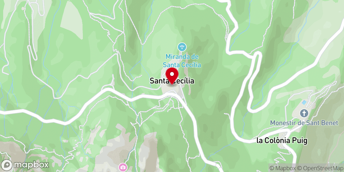 Map showing location of Ermita de Santa Cecilia