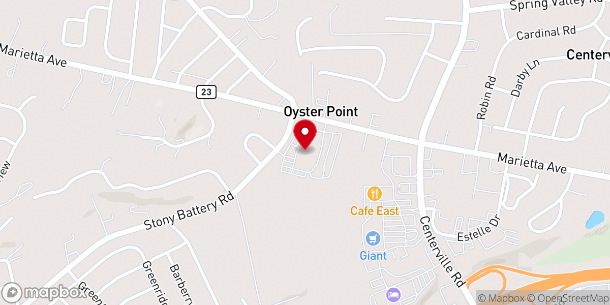 Map showing location of Hempfield United Methodist Church