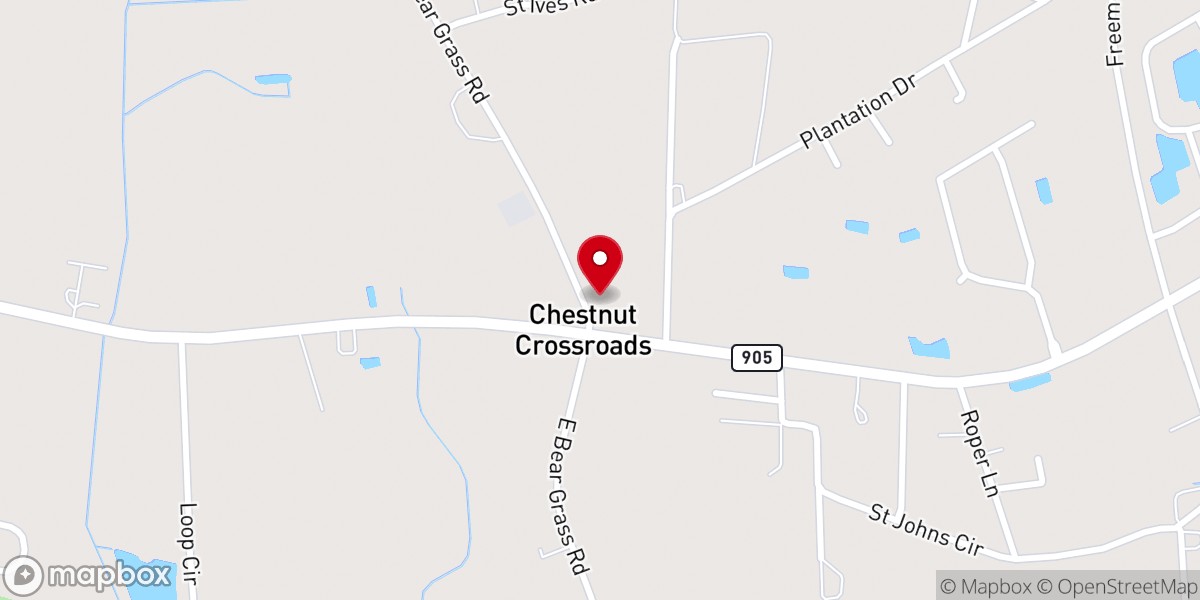 Map showing location of Mt Leon Baptist Church