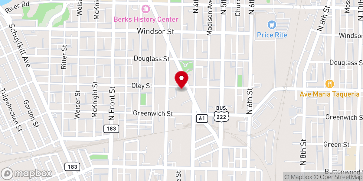 Map showing location of All Souls Ecumenical Catholic Communion