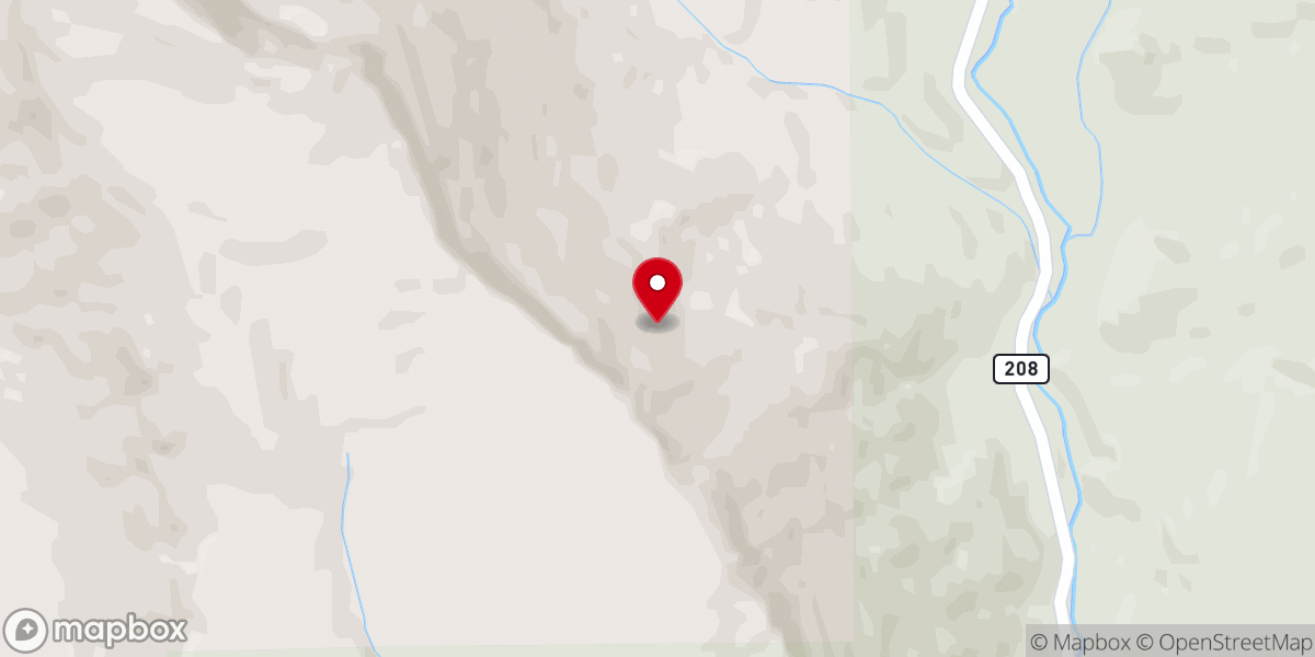 Map showing location of Perins Peak State Wildlife Area