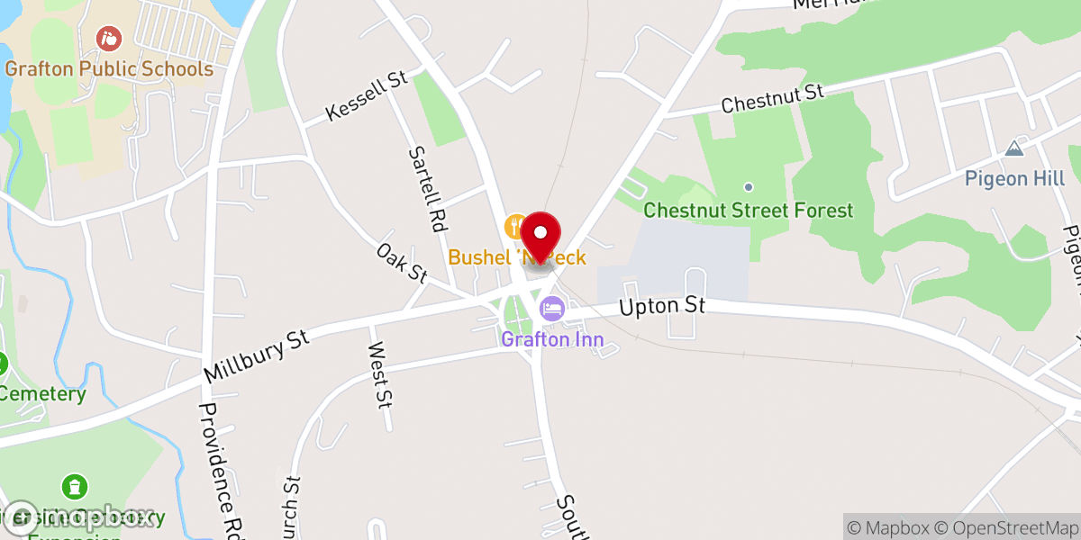Map showing location of Unitarian Universalist Society of Grafton and Upton