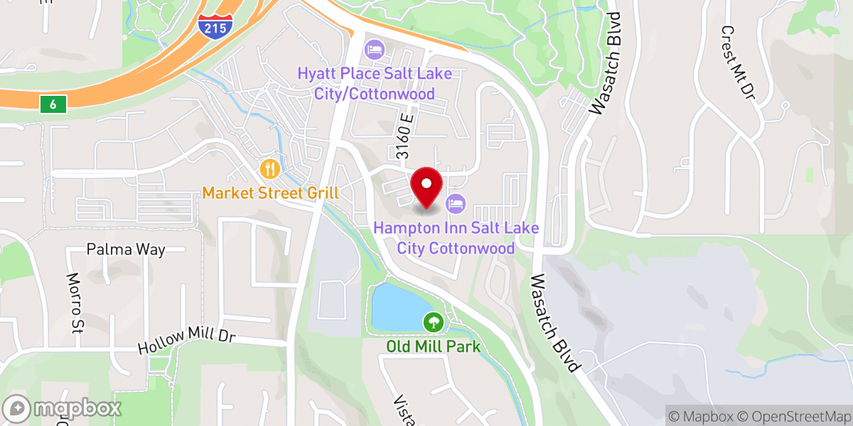 Map showing location of Evangelical Free Church of Salt Lake City